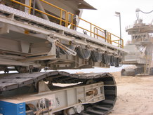 Kupfermine Gurtbandförderer (Absetzer/ Bandbrücke)
