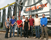 The new trainees of the Conductix-Wampfler AG. 