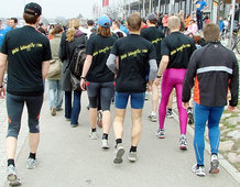Team Wampfler auf dem Weg zum Start