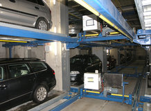 Parksystem in einem Geschäftshaus