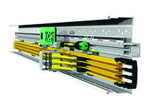 ProfiDAT® compact von Conductix-Wampfler vereint gleich drei Funktionen in einem System: Datenübertragung, Schutzleiter und optische Positionsbestimmung