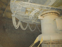 Cable Festoon System in use on a Circular Scraper