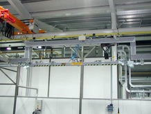 Hub-Senkstation in einer Lackieranlage