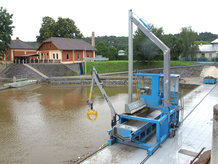 Federleitungstrommel in einem Wasserkraftwerk