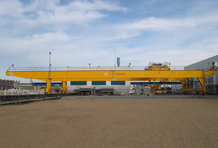 Main power supply for a Overhead Crane crab [Shipbuilding/sheet handling]