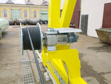 Motorized Cable Reel in use on a Gantry Crane