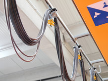 Energie und Daten für Krankatzen | Kransteuersignale über Hängetaster